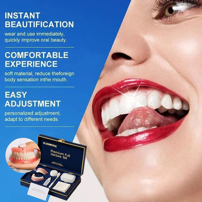 🔥Ends Today: 70% OFF!(Affordable Beauty🧏‍♀️🧏‍♂️)--KLENIMORE™ --Advanced Customized Full Denture Set🦷