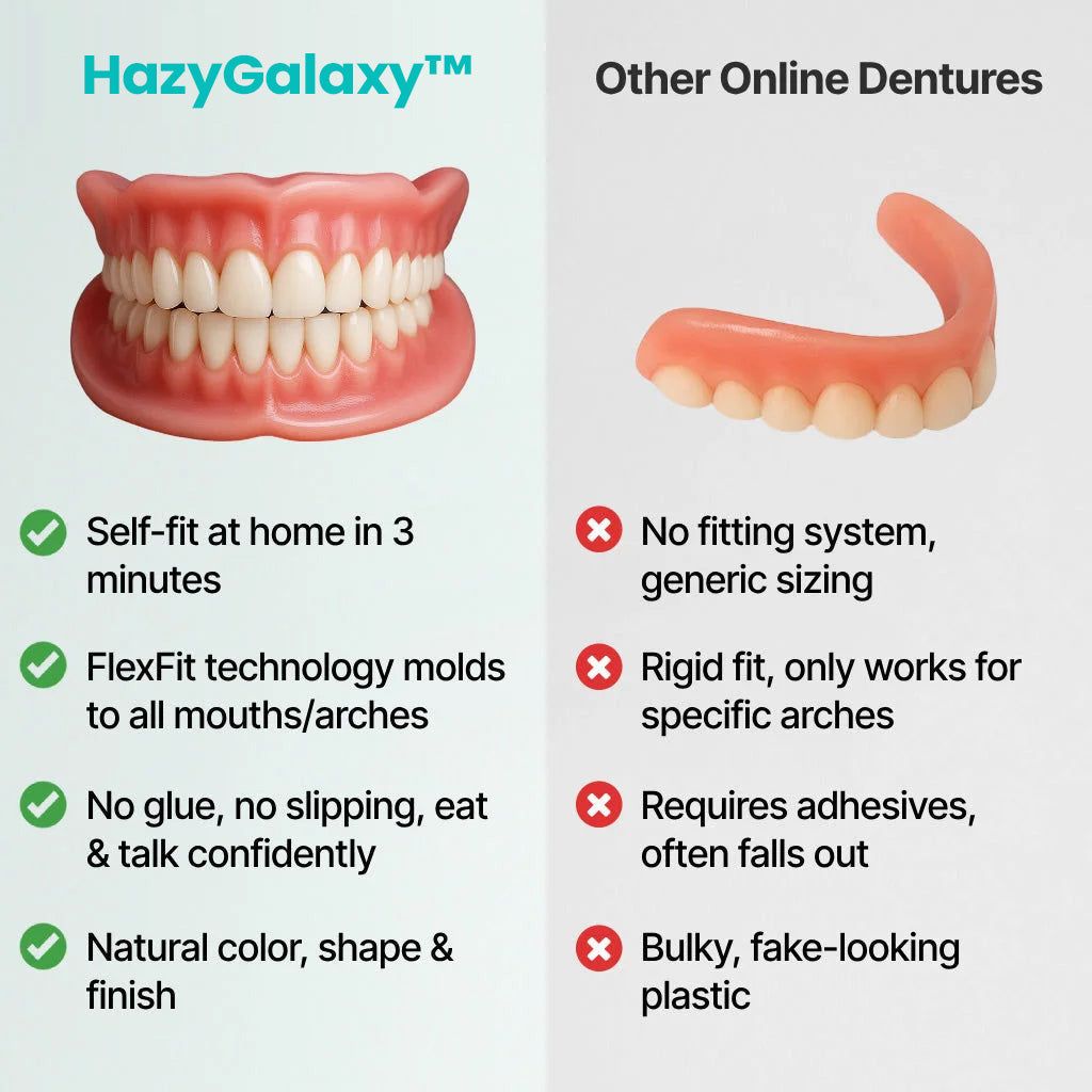 🔥 ENDS TODAY 80% OFF  --🦷Custom-Fit Dentures| Smile with Confidence