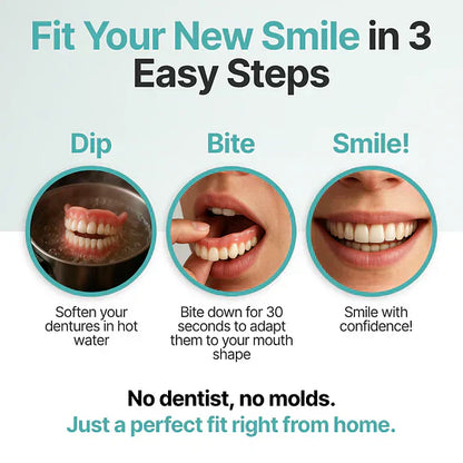 🔥 ENDS TODAY 80% OFF  --🦷Custom-Fit Dentures| Smile with Confidence