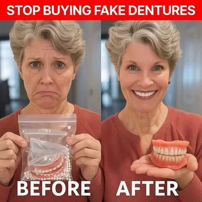 🔥 ENDS TODAY 80% OFF  --🦷Custom-Fit Dentures| Smile with Confidence